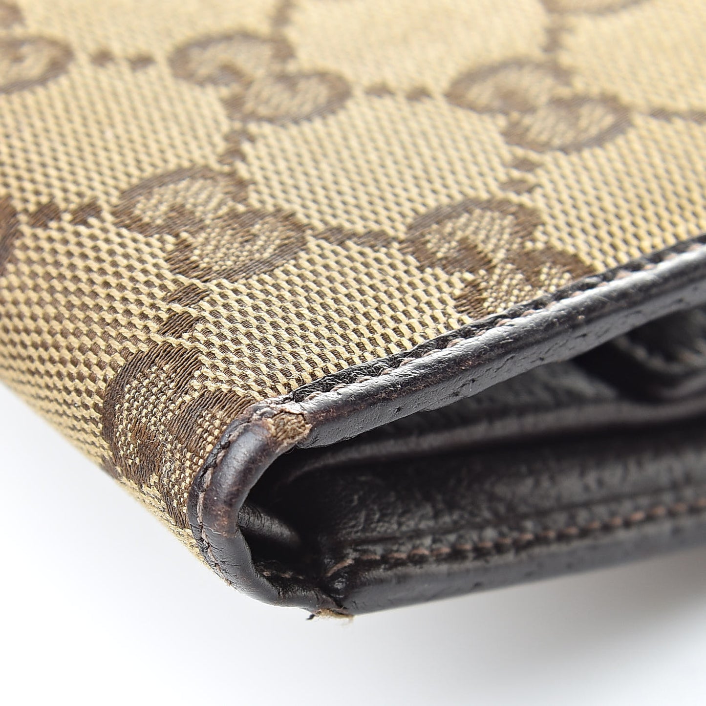 Monogram D Ring Compact Wallet Dark Brown