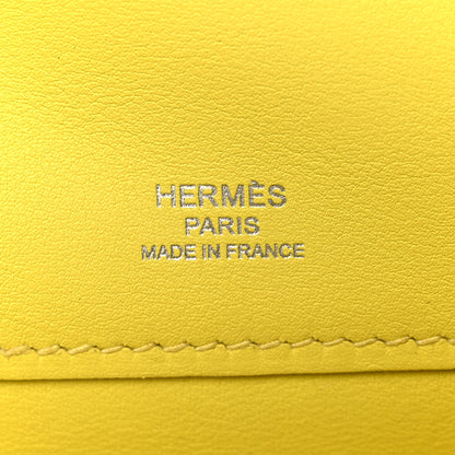 Hermes Swift Kelly Cut Clutch Pochette Lime 6 of 8