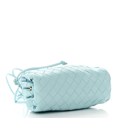 Bottega Veneta Nappa Intrecciato The Mini Pouch Topazio Silver 4 of 11