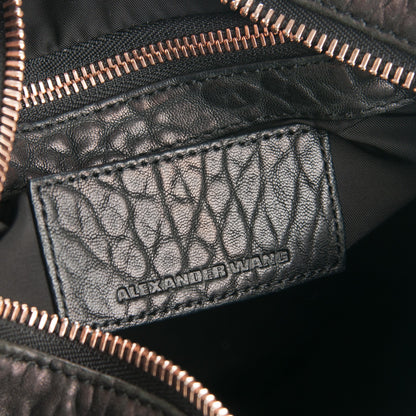 Alexander Wang Pebbled Lambskin Rocco Black Rose Gold Hardware 6 of 12