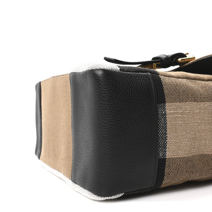 Burberry Canvas Mega Check Small Baildon Messenger Bag Black 11 of 11