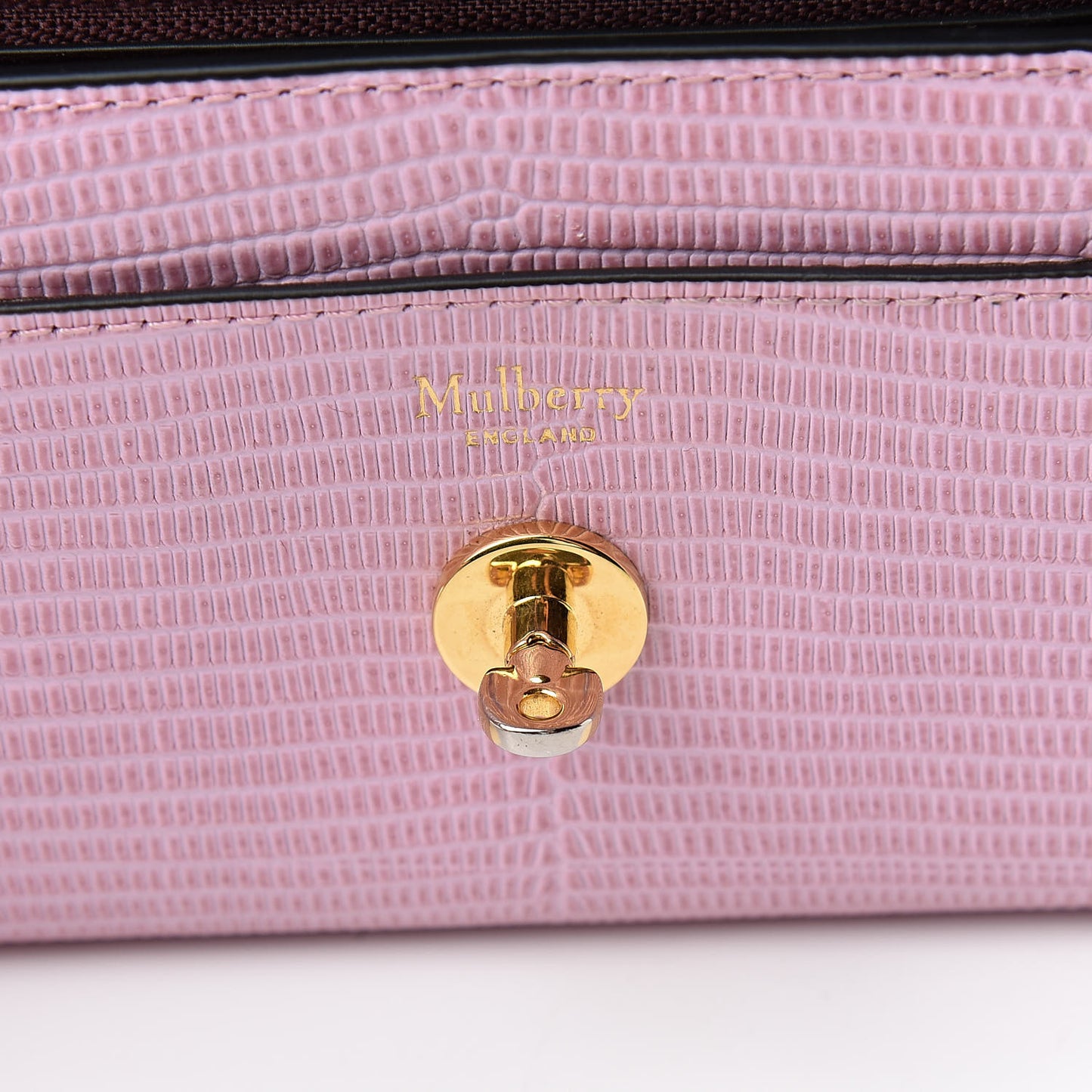 Lizard Calfskin Embossed Darley Wallet Blossom