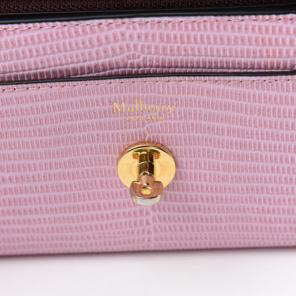 Mulberry Lizard Calfskin Embossed Darley Wallet Blossom 9 of 9