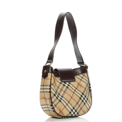 Burberry Haymarket Check Buckle Shoulder Bag 3 of 6