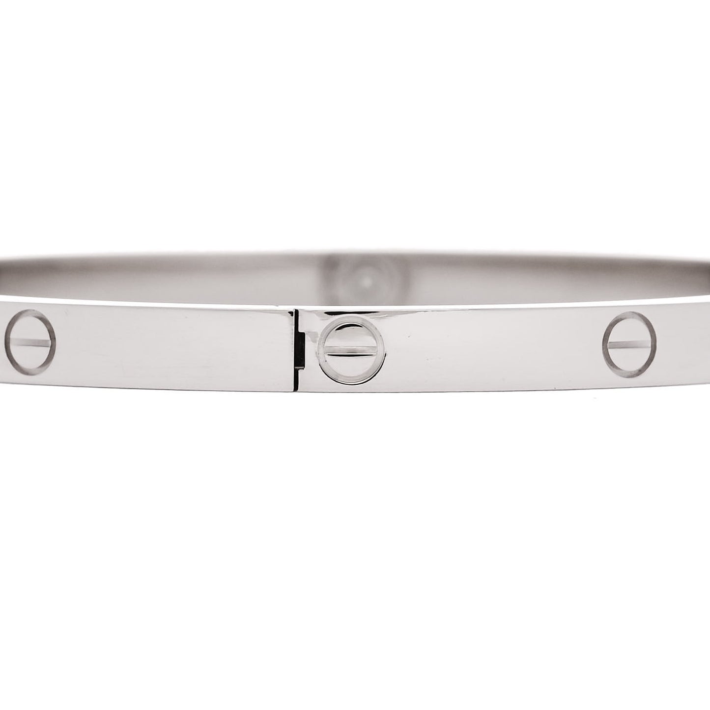 18K White Gold Small LOVE Bracelet 16