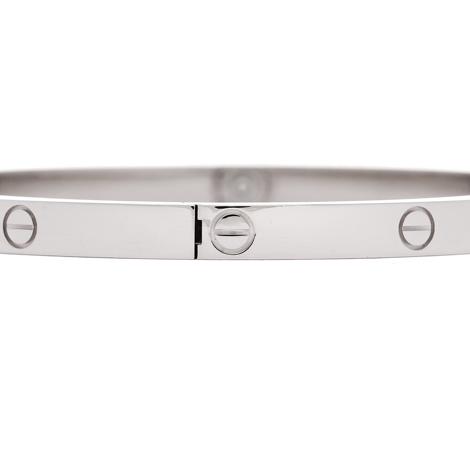 Cartier 18K White Gold Small LOVE Bracelet 16 5 of 8