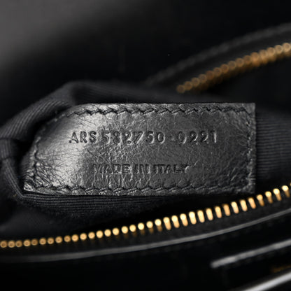 Saint Laurent Smooth Calfskin Monogram Cassandra Clasp Bag Black 7 of 16