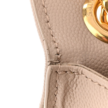Saint Laurent Grain De Poudre Mixed Matelasse Large Triquilt Monogram Satchel Beige 11 of 14