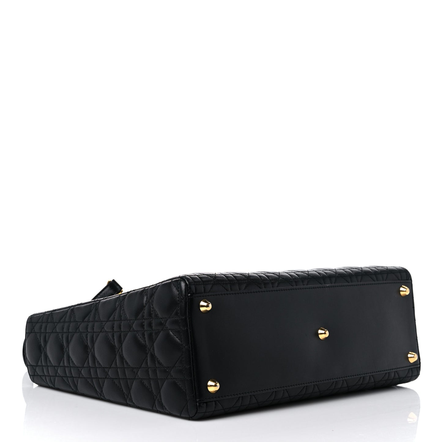 Lambskin Cannage Large Lady Dior Black