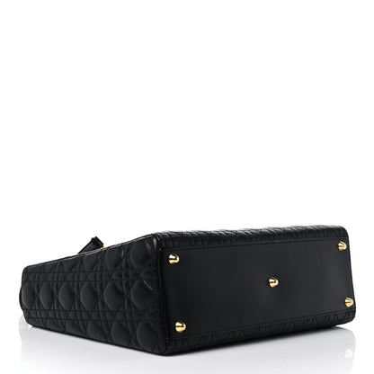 Christian Dior Lambskin Cannage Large Lady Dior Black 4 of 13