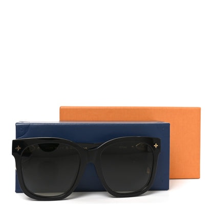 Louis Vuitton Acetate My Monogram Cat Eye Sunglasses Z1729E Black 7 of 7
