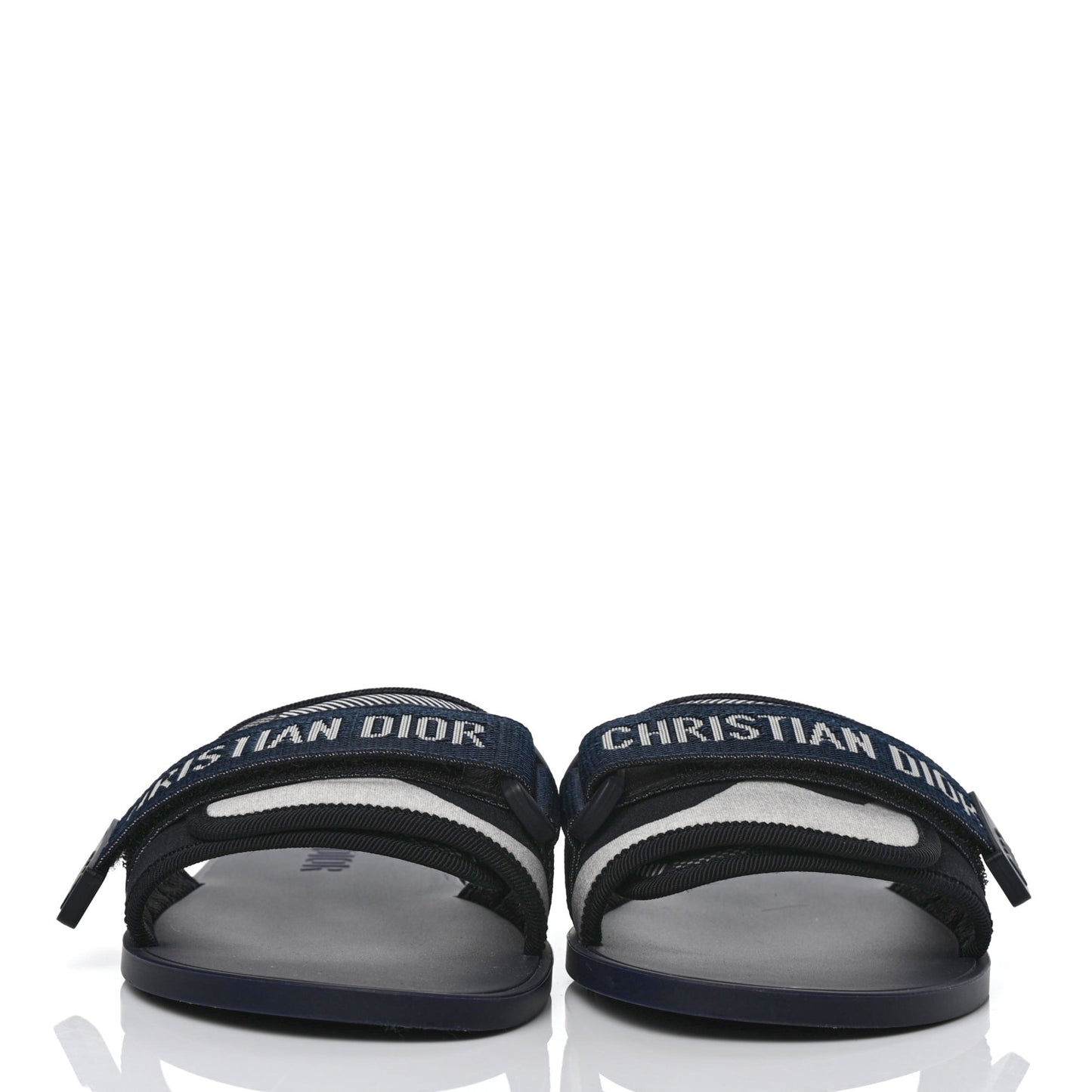 Technical Stretch Fabric Camouflage Dio(r)evolution Slide Sandals 39 Deep Blue
