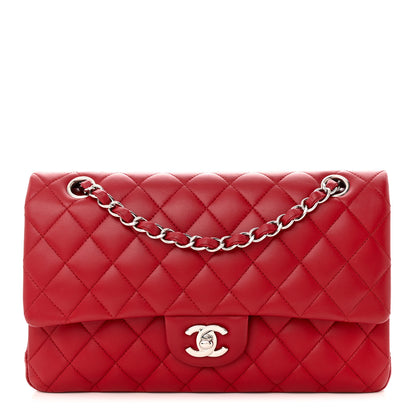 Chanel Lambskin Quilted Medium Double Flap Red 1 of 11