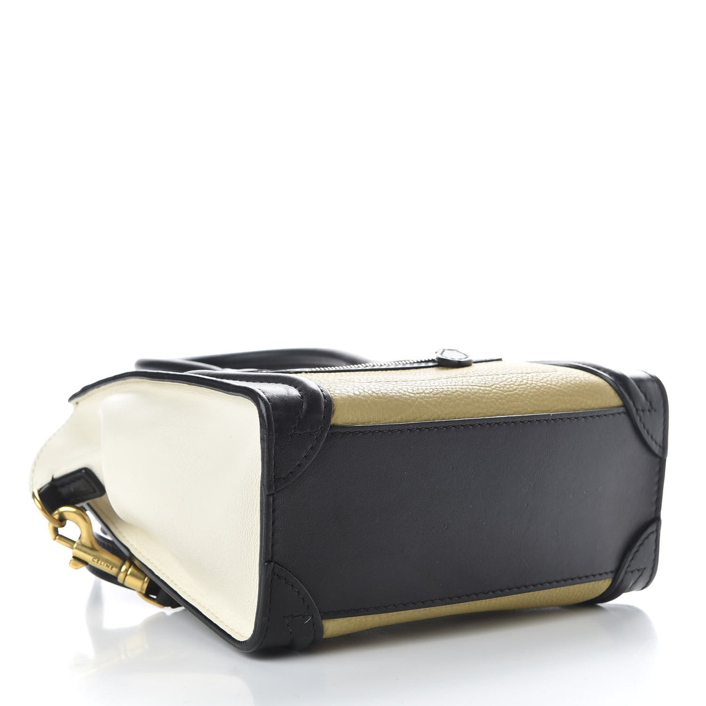 Calfskin Nano Tri-Color Luggage Lemon