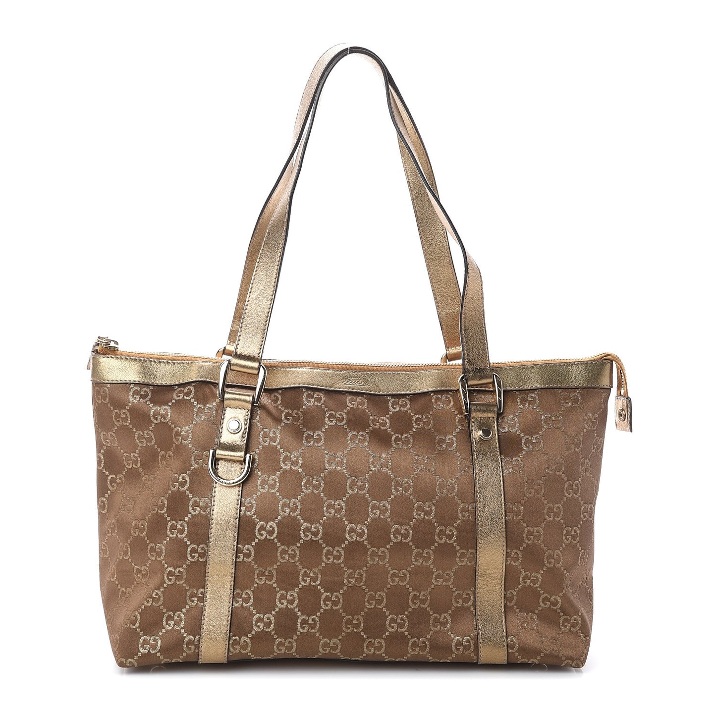 Monogram Medium Abbey Tote Metallic