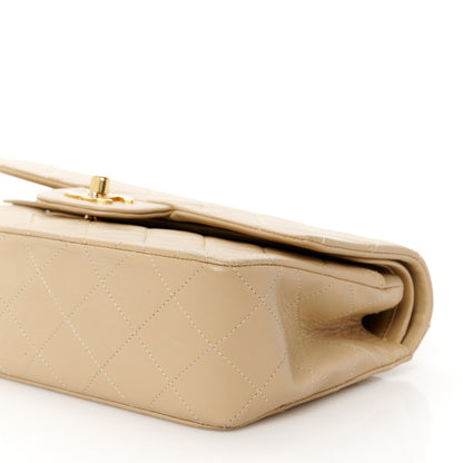 Chanel Lambskin Quilted Medium Double Flap Beige 12 of 12