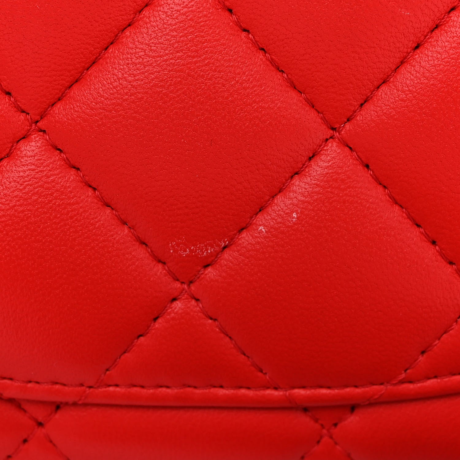 Chanel Lambskin Quilted Mini Square Flap Red 11 of 11