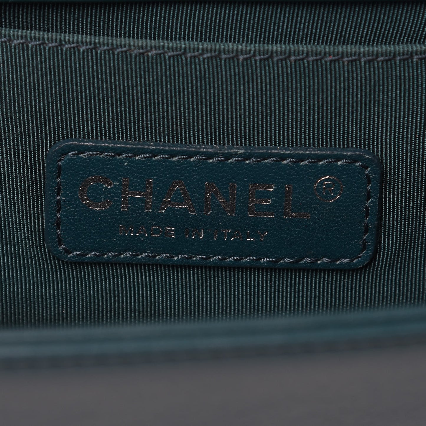 Lambskin Quilted Medium Boy Flap Dark Green