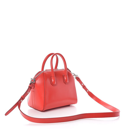 Givenchy Shiny Lord Calfskin Mini Antigona Red 3 of 10