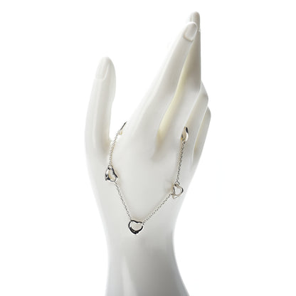 Tiffany Sterling Silver Elsa Peretti Open Heart Bracelet 2 of 4