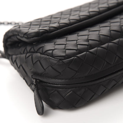 Bottega Veneta Nappa Intrecciato Mini Messenger Bag Black 6 of 10
