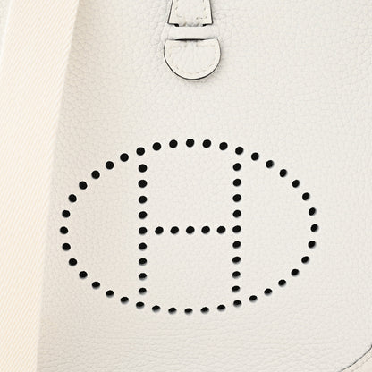 Hermes Taurillon Clemence Amazone Evelyne TPM New White 8 of 11