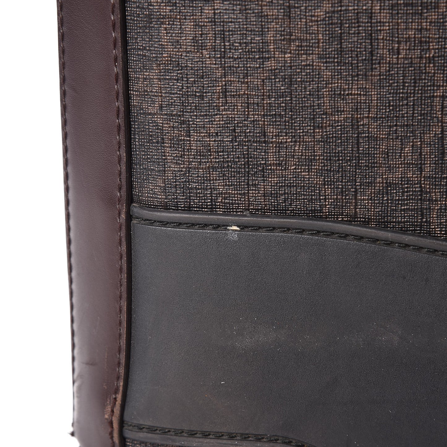 GG Supreme Monogram Four Wheel Carry On Suitcase Dark Brown