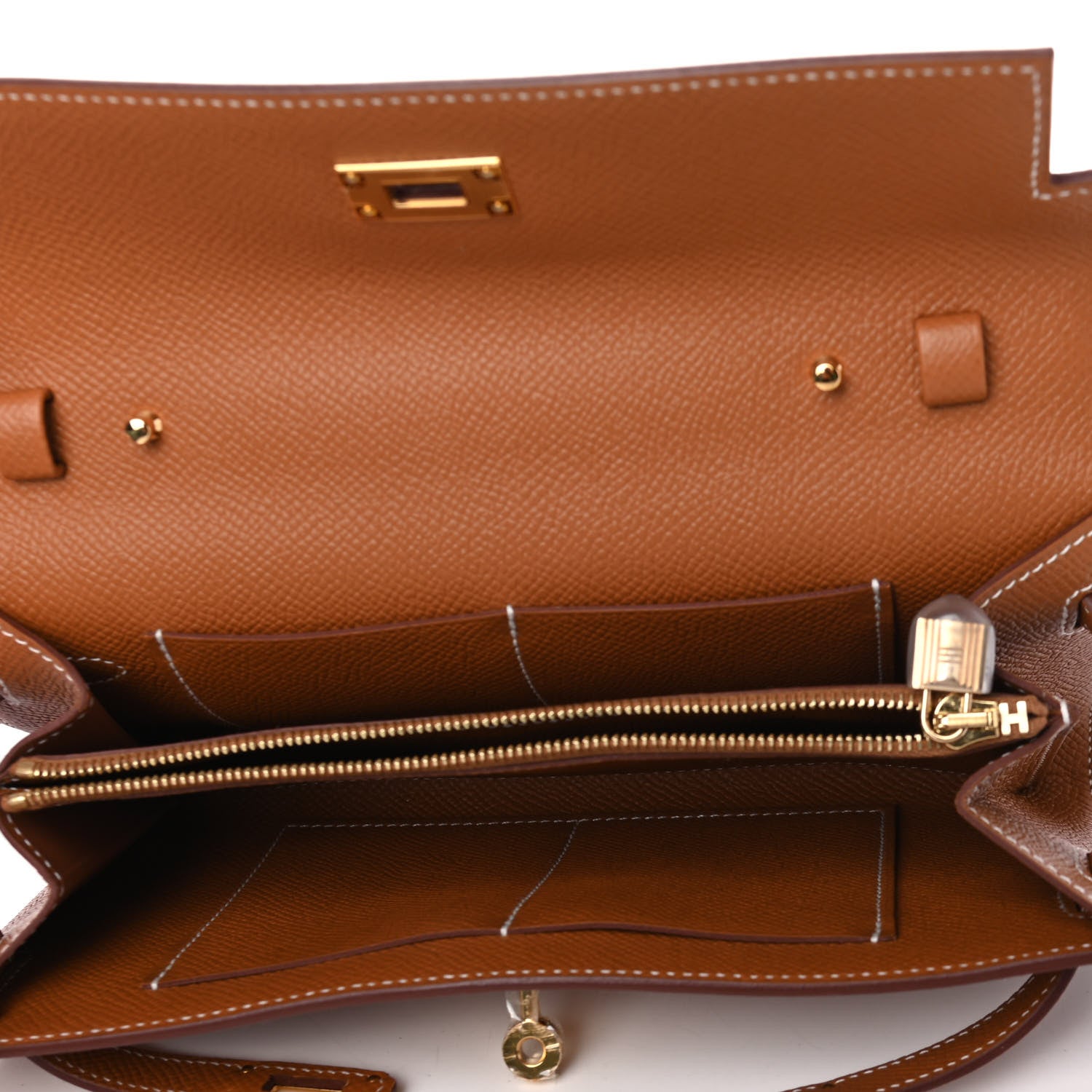 Hermes Epsom Kelly Wallet To Go Gold 4 of 4