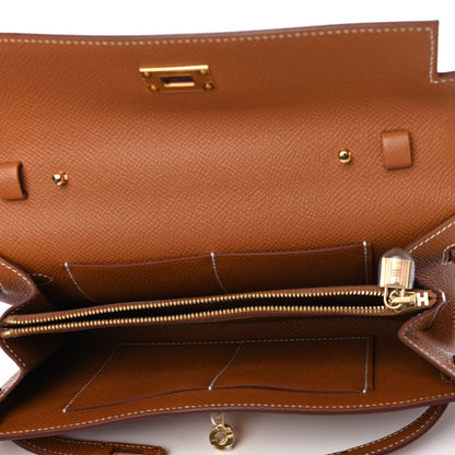 Hermes Epsom Kelly Wallet To Go Gold 4 of 4
