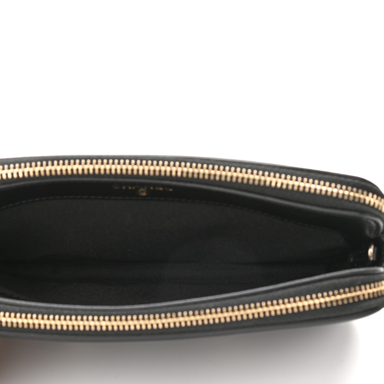 Chanel Caviar Quilted CC Filigree Clutch With Chain Black 5 of 14