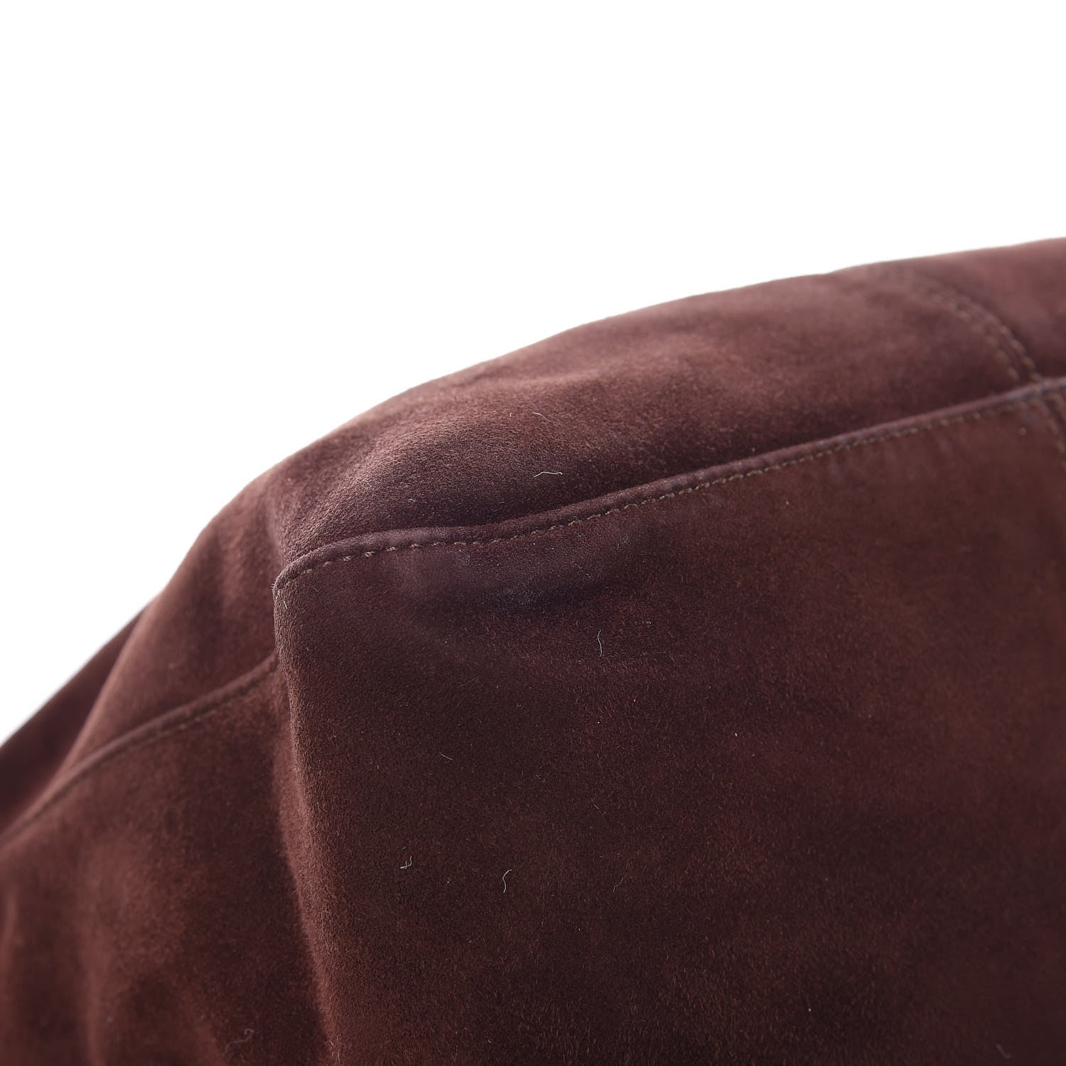 Fendi Suede Baguette Hobo Brown 9 of 13