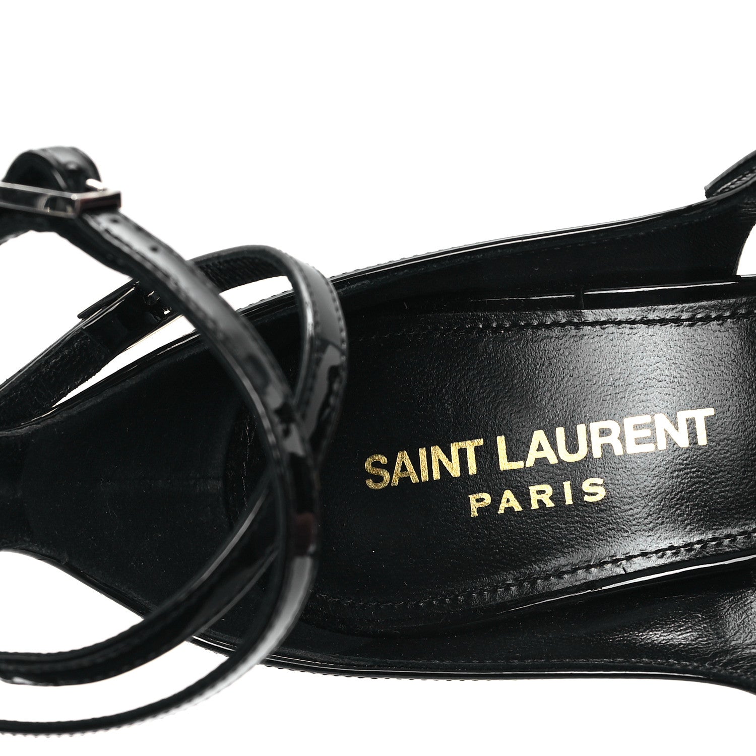 Saint Laurent Vernice Grupy Dita 110 Sandals 38.5 Black 8 of 10