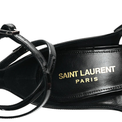 Saint Laurent Vernice Grupy Dita 110 Sandals 38.5 Black 8 of 10