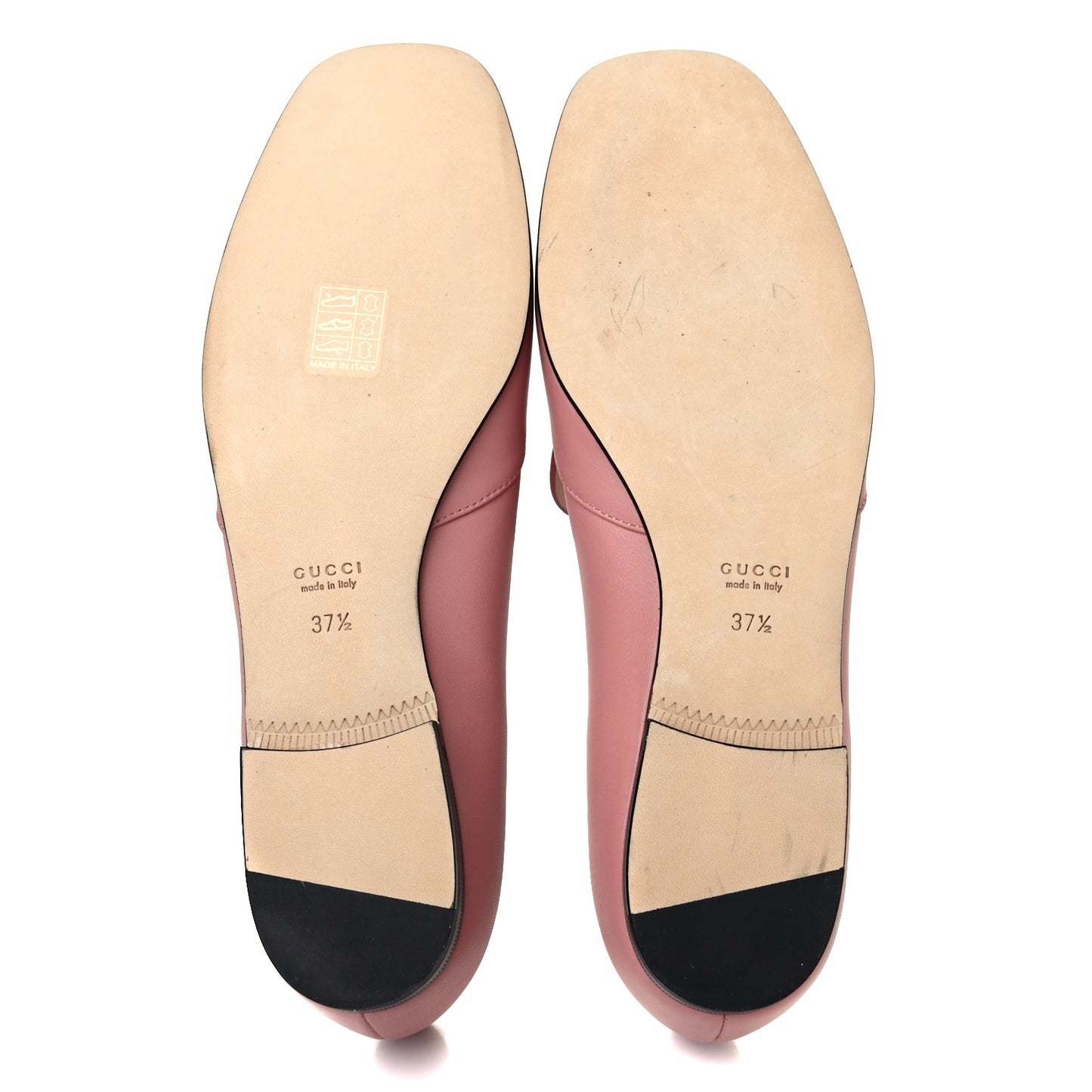 Calfskin Horsebit Loafers 37.5 Soft Pink