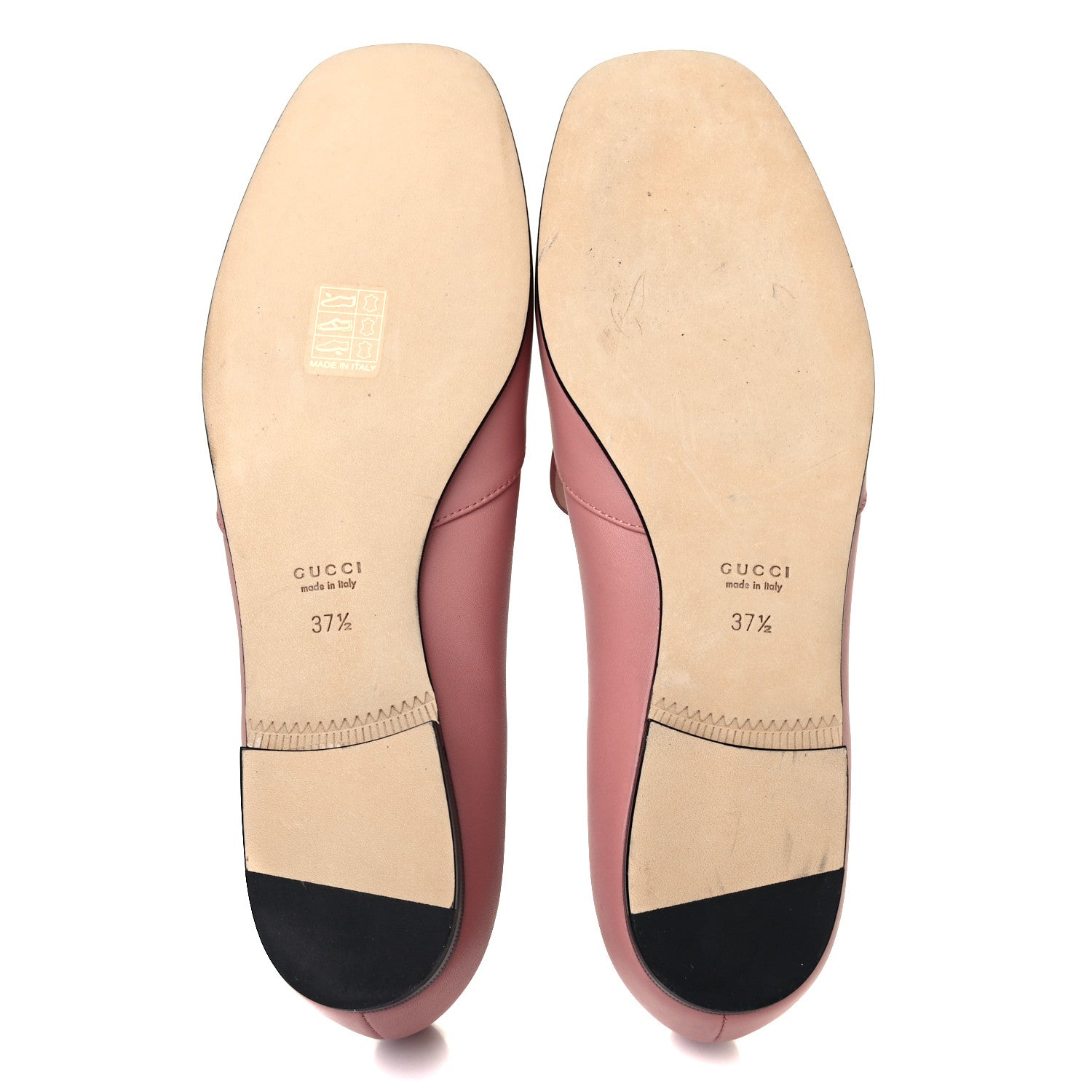Gucci Calfskin Horsebit Loafers 37.5 Soft Pink 4 of 4