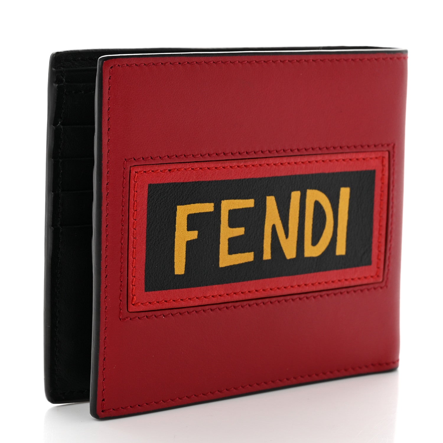 Fendi Vitello Century Vocabulary Hope Bi-Fold Wallet Fragola Multicolor 3 of 8
