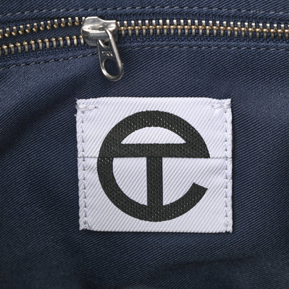 Telfar Vegan Leather Medium Shopping Bag Navy 6 of 10