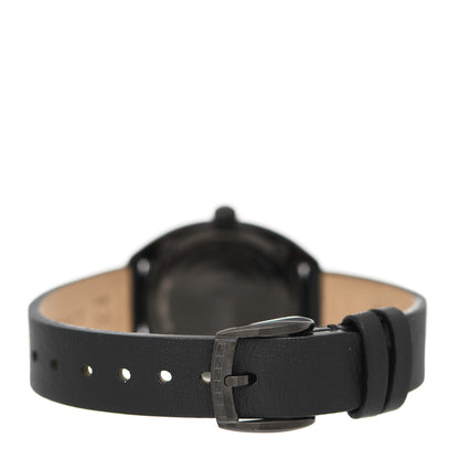 Fendi Stainless Steel Calfskin Diamond 26mm Momento Bugs Quartz Watch Black 3 of 5