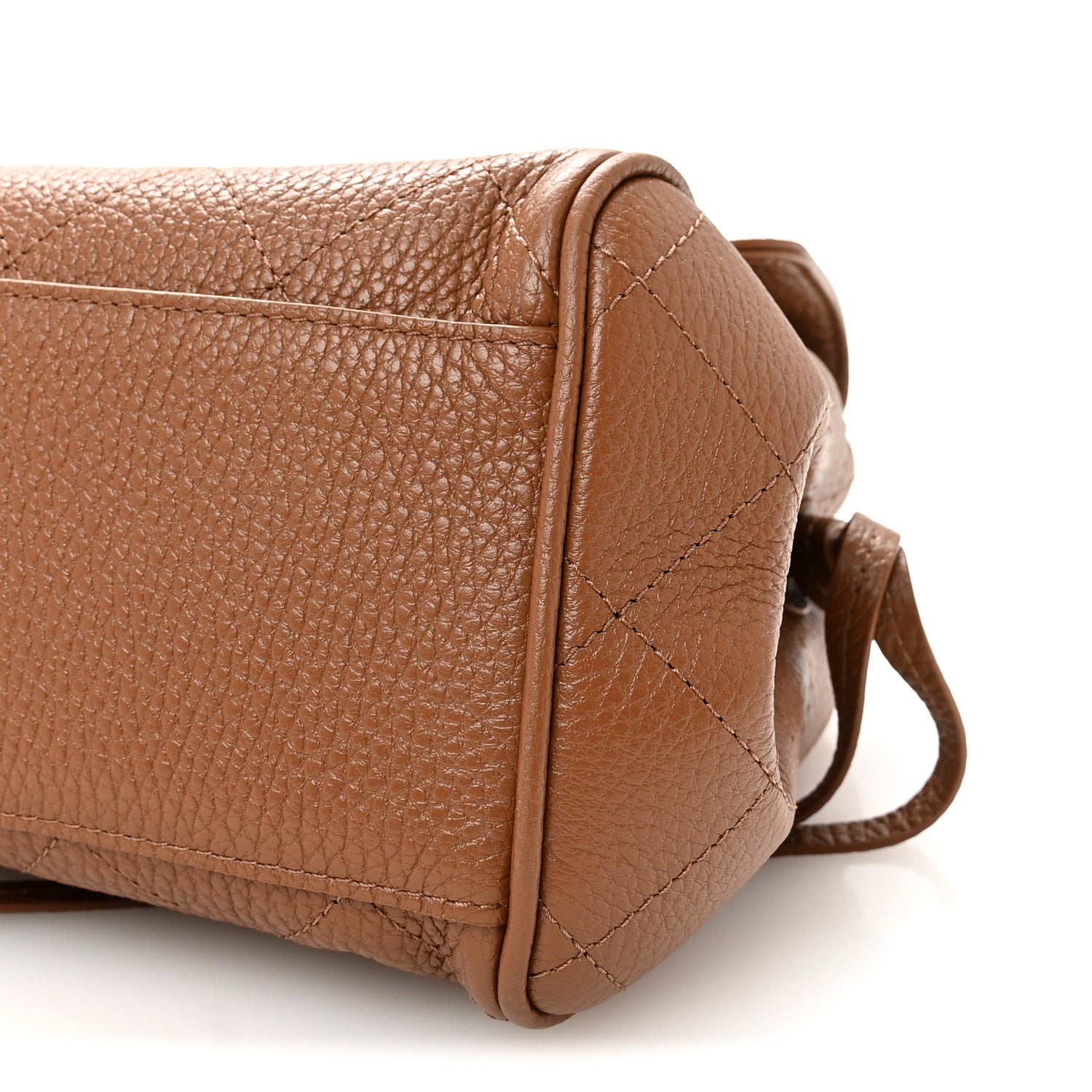Chanel Grained Calfskin Stitched Urban Essentials Small Shopping Bag Camel 10 of 10