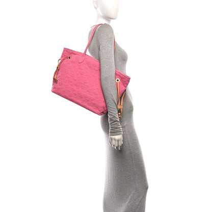 Louis Vuitton Monogram Denim Neverfull MM Rose 2 of 9