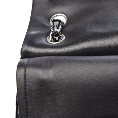 Chanel Patent Quilted Jumbo Double Flap Black 13 of 15