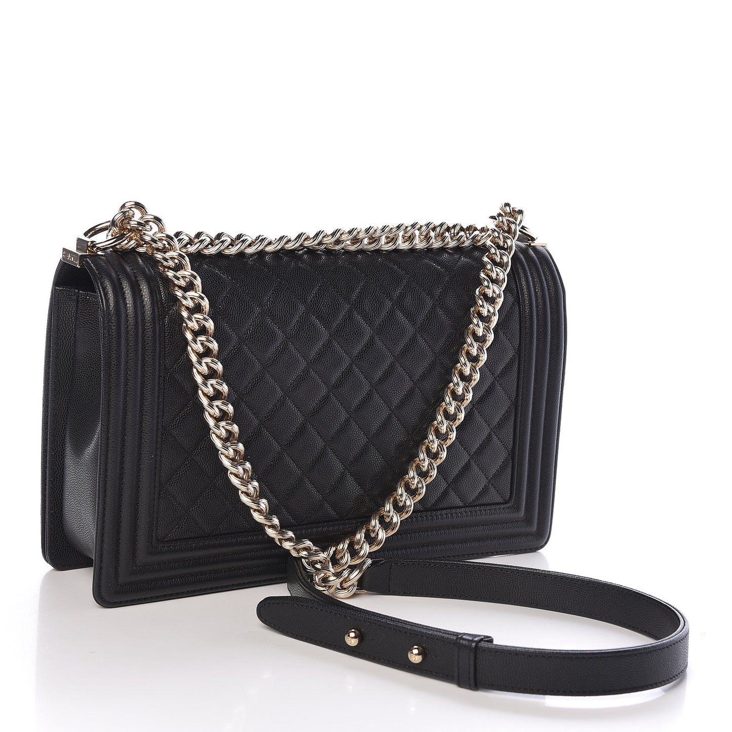Caviar Quilted New Medium Boy Flap Black