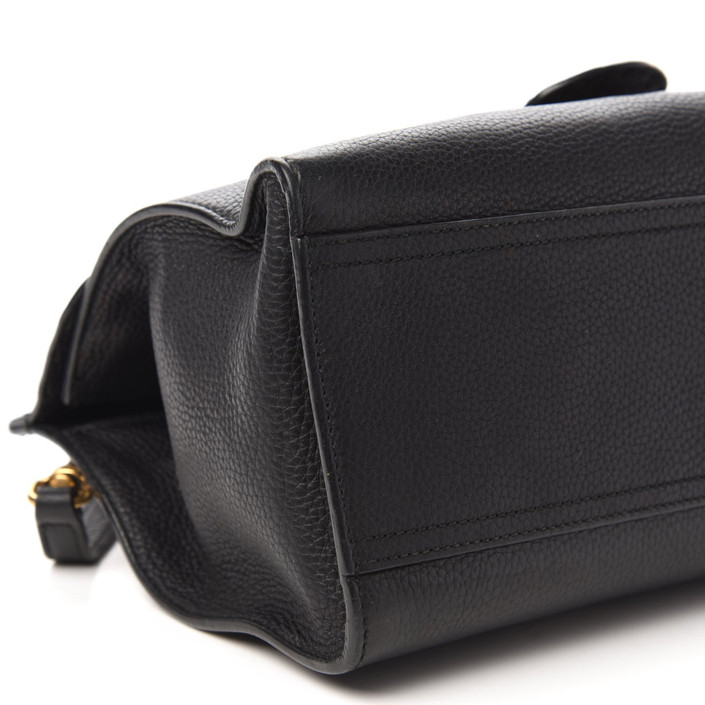 Calfskin Small GG Marmont Top Handle Bag Black