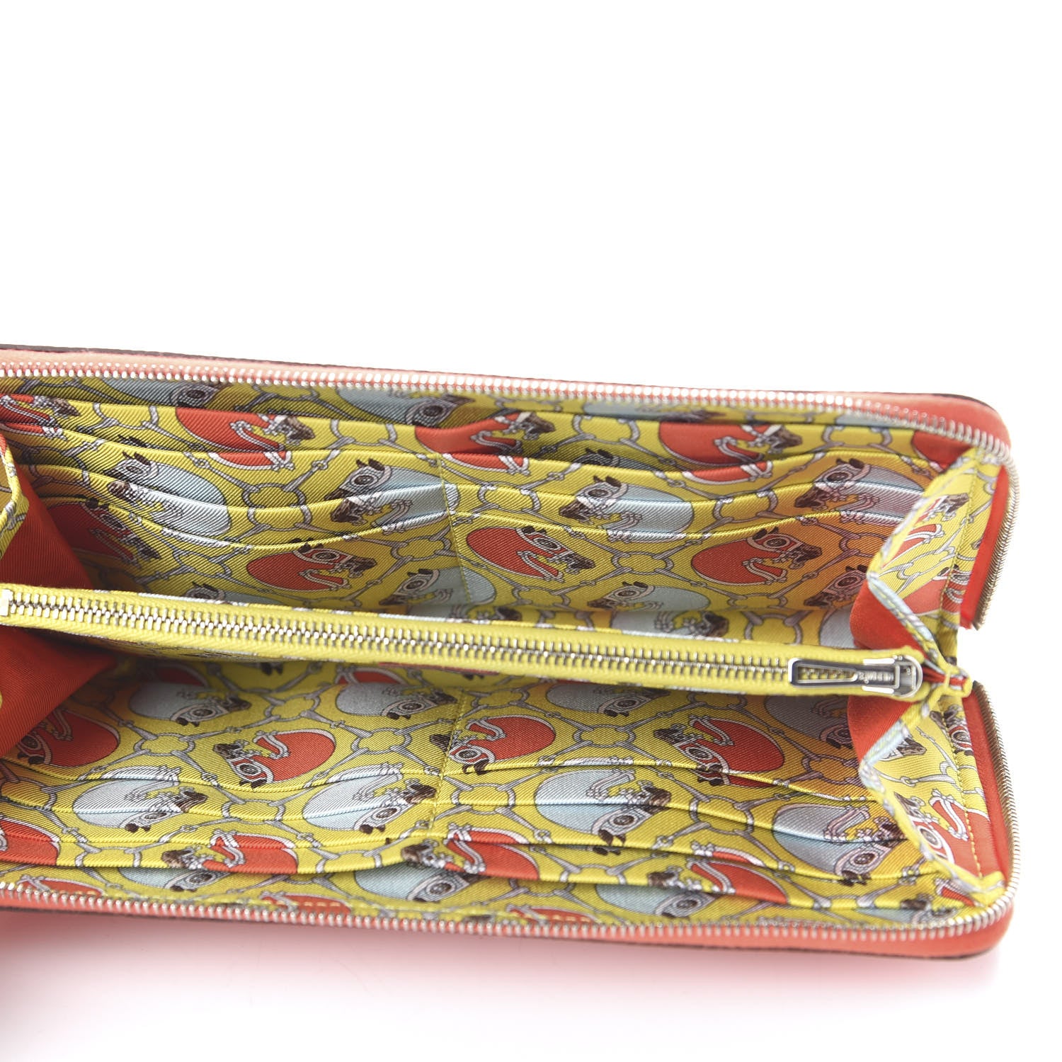 Hermes Epsom Silk'In Wallet Orange Poppy Fauve 5 of 10