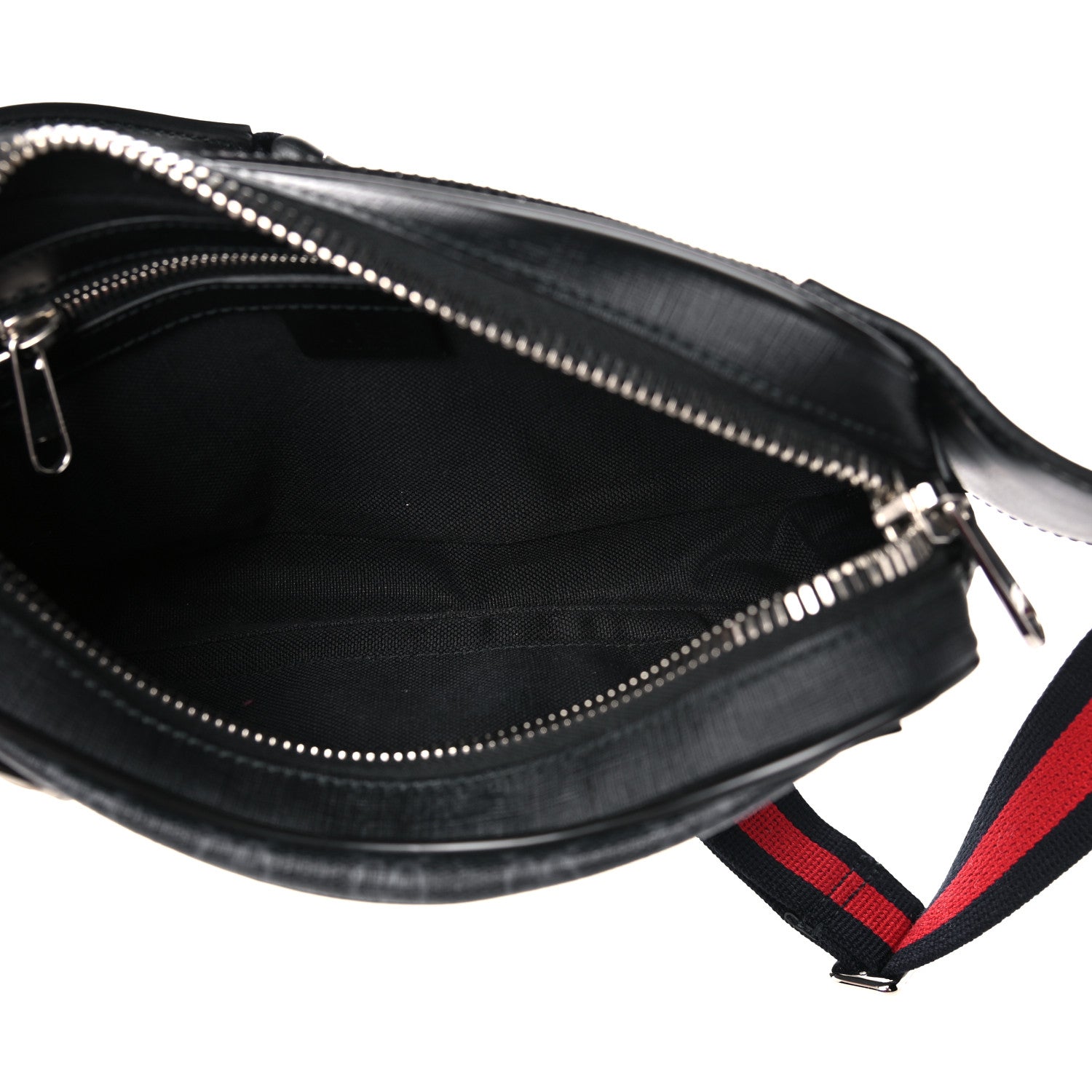 Gucci Soft GG Supreme Monogram Web Belt Bag Black Grey 5 of 9