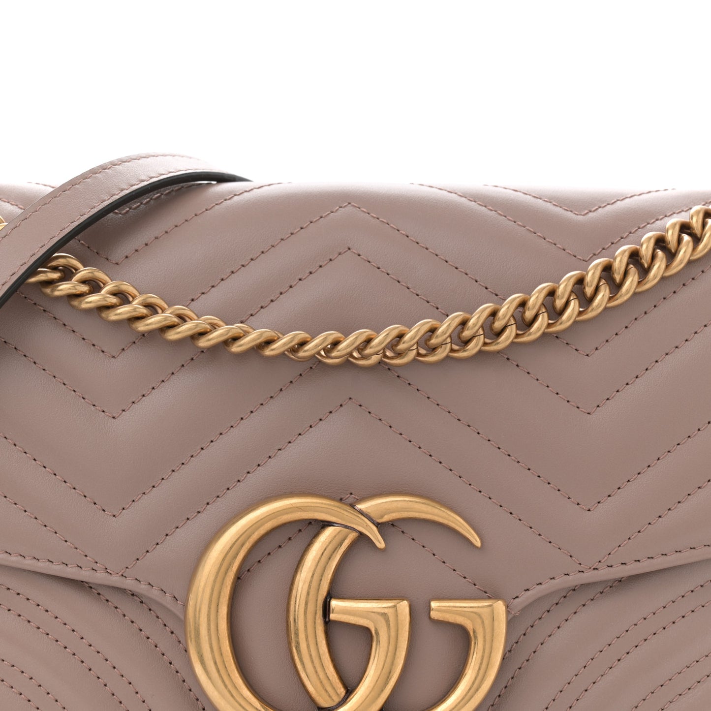 Calfskin Matelasse Medium GG Marmont Shoulder Bag Porcelain Rose