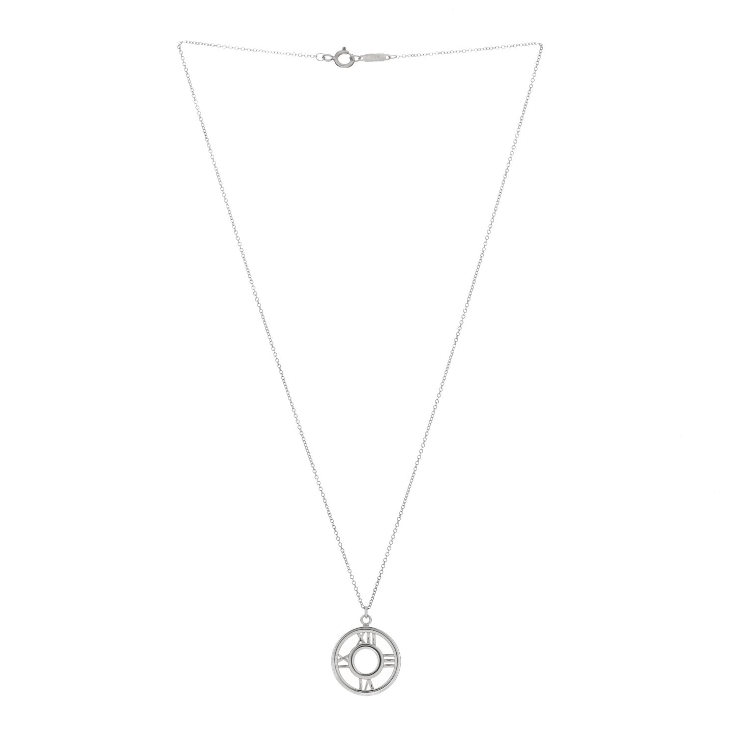 Sterling Silver Medium Atlas Open Pendant Necklace