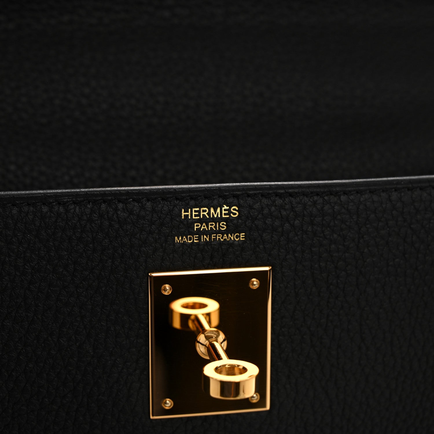 Hermes Togo Kelly Retourne 28 Black 6 of 12