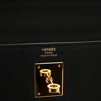 Hermes Togo Kelly Retourne 28 Black 6 of 12