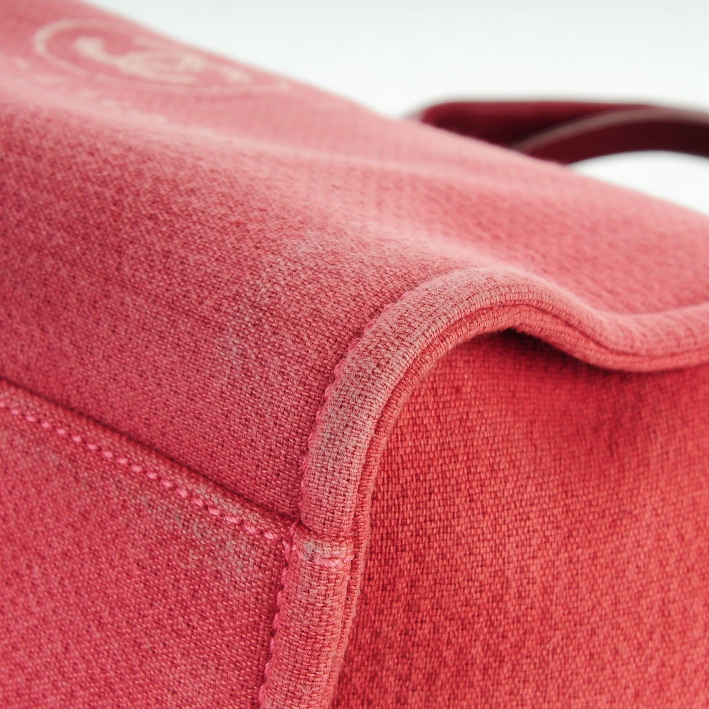 Canvas Large Deauville Tote Red